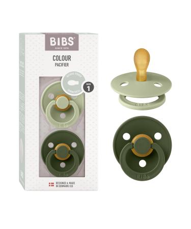 BIBS COLOUR SIMMENTRICAL SCHNELLER 2 SPACK BPA-Free Dummy-Schnuller symmetrical nipple.Natural rubber/latex made in Denmark.0-6 months (2-pack) Sage / Hunter Green 0-6 months (2-pack) Sage / Hunter Green - Buy Online on GoSupps.com