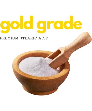 Stearic Acid (100g)| 100% Pure Cosmetic Grade| Packed In Canada | Emulsifying Thickener and Stabilizer in Lotion Creams and Personal Products| Use in Candle Soap and Detergents| Preservatives| Amriel Co. - Buy Online on GoSupps.com