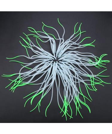 Buy Simulation Artificial Silicone Anemone Coral Ornament - Green Aquarium Decor for Fish Tanks | International Shipping - Buy Online on GoSupps.com