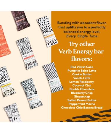 Verb Chocolate Chip Banana Bread Caffeinated Energy Bars - 90-Calorie Low Sugar Vegan Snack with Organic Green Tea - Gluten Free Nutrition Bars - Pack of 12 - Buy Online on GoSupps.com