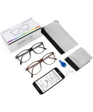 Mamjoin Blue Light Blocking Glasses | Anti Eye Strain Computer Glasses for Men Women | UV Filter Bluelight Blocker | Black & Leopard Frame - Buy Online on GoSupps.com