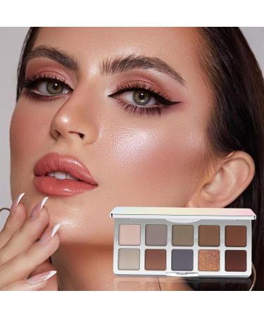WJnflQN Eyeshadow Palette 10 Colors Mixable Beauty Cosmetics Shimmering Eyeshadow Palette for Women Girls Girlfriend Mother - Buy Online on GoSupps.com