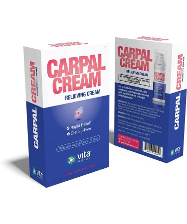 Vita Sciences Carpal Tunnel Cream with Magnesium and Arnica for Fast Relief and Comfort for Hand, Arm, and Wrist Aches - Buy Online on GoSupps.com