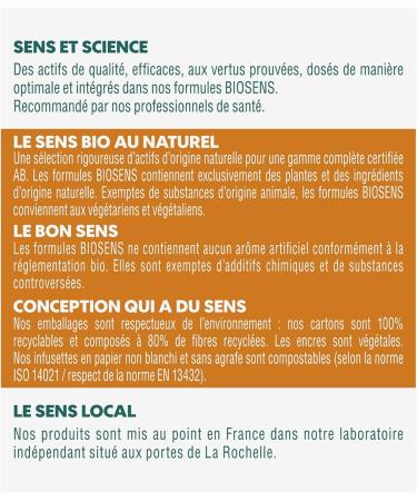 Biosens Energy Booster Green Tea - Ginger and Ginseng - Certified Organic AB - Made in France - Fair Trade - 20 Bags - Buy Online on GoSupps.com