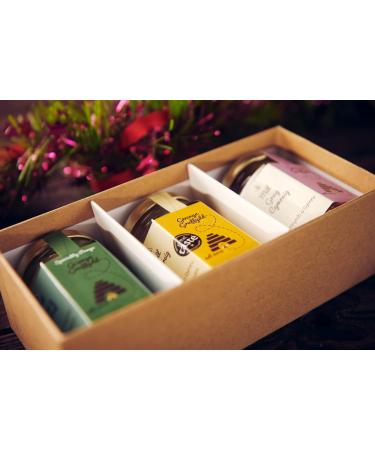 Trio of British and Welsh Honey Boxed Gift Set (3x142g) | Raw Welsh Honey | Single Origin Honey British Raw Unpasteurised Natural Honey | Honey Lover Gifts - Buy Online on GoSupps.com