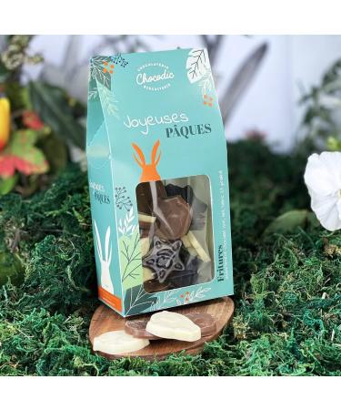 Easter chocolate moulding box 150 g Easter chocolate 100% handmade in France chocolate rabbit hen bell chick egg - Buy Online on GoSupps.com