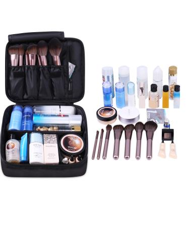 Narwey Large Travel Makeup Bag - Black-New Cosmetic Organizer for Women and Girls - Buy Online on GoSupps.com