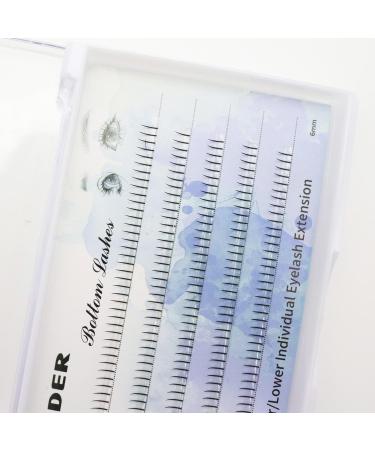 DAODER 6mm Bottom Lashes Extension Kit with Glue & Applicator - 200pcs (Fairy Bottom Lashes) - Buy Online on GoSupps.com