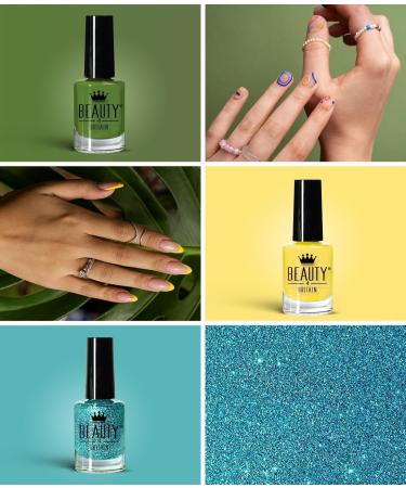 beauty4britain Nail Polish Set - 24 Modern Colours (12ml Each) - Nail Lacquer Collection in Elegant Floral Box Long-Lasting Shine Gift Set - Buy Online on GoSupps.com