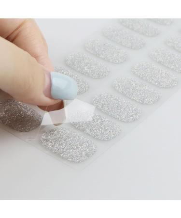 JMEOWIO Silver Nail Foil Glitter - Self-Adhesive Gel Nail Stickers for Stunning Nail Designs | International Shipping - Buy Online on GoSupps.com