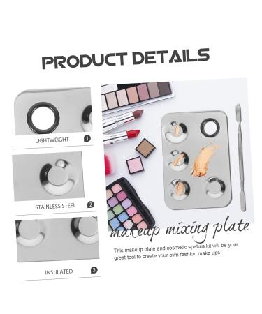 Ipetboom Nail Art Tools Set - Stainless Steel Makeup Mixing Plate & Scraper | Perfect for Foundation & Concealer - Buy Online on GoSupps.com