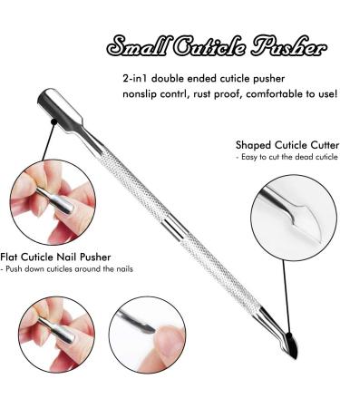 4 Pcs Cuticle Trimmer Set - Nail Cuticle Pusher, Cutter, Nipper, Clipper, Dead Skin Remover - Manicure Pedicure Tools for Fingernails and Toenails - Buy Online on GoSupps.com