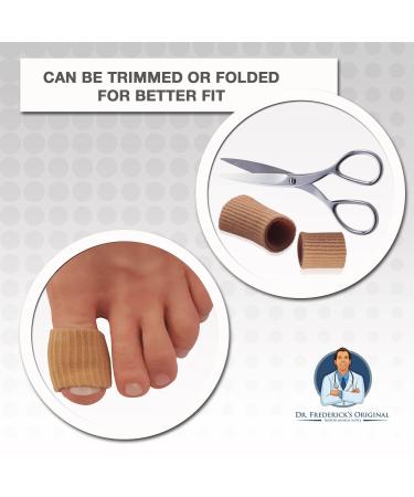 Dr. Frederick's Original Fabrigrip Toe Protectors - Large Size - Prevent Blisters and Cushion Bunions - 2-Pack - Buy Online on GoSupps.com