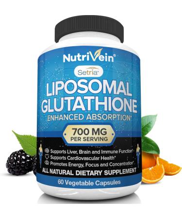 Nutrivein Premium Liposomal Glutathione, Apple Cider Vinegar Capsules, & Vitamin C Supplement Bundle: Vitamin C, ACV Capsules, & Glutathione Supplement Bundle for Cellular Defense & Detox - Buy Online on GoSupps.com