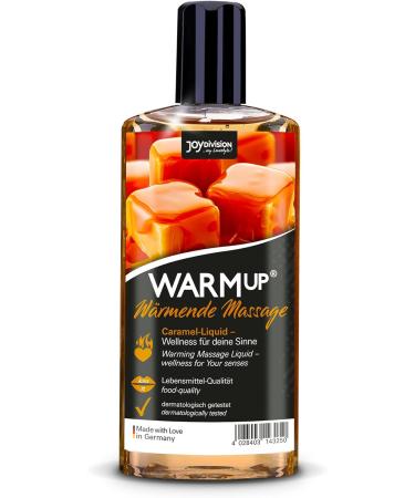 JoyDivision WarmUp Massage Oil Caramel 150ml | Warming Massage Liquid with Caramel Fragrance & Taste | Premium Massage Oil for Relaxation - Buy Online on GoSupps.com