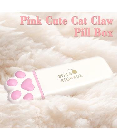 2 Pack Kawaii Pink Pill Organizer - Daily Vitamin Planner Large Capacity Travel Case for Medications & Supplements - Buy Online on GoSupps.com