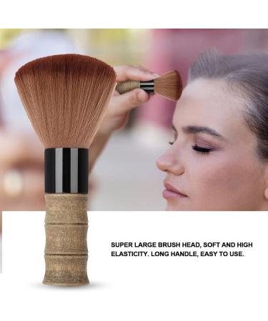 Kcabrtet Wooden Handle Duster Brush Soft Barber Neck Face Duster Hair Brush Fiber Hair Salon Cutting Hairdressing Hairbrush - Buy Online on GoSupps.com
