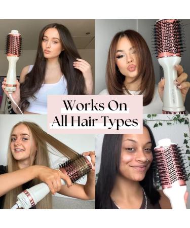 Lily England Hair Dryer Brush - Hot Air Brush with Adjustable Temperature - Hot Brush for Hair Styling - Hot Air Styler & Heated Hair Brush Dryer - Buy Online on GoSupps.com