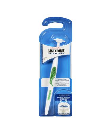 Listerine Ultraclean Access Flosser + 8 Refill Dental Flosser Heads Oral Care and Hygiene