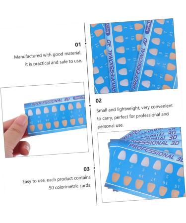 Gleavi 90 PTH Tooth Coloring Card | Teeth Color Chart & Oral Care Tool for Perfect Whitening - Buy Online on GoSupps.com