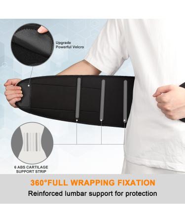 AONOKOY Adjustable Back Brace for Men and Women - Lumbar Support Belt for Lower Back Pain Relief - Breathable and Adjustable - Ideal for Work, Heavy Lifting, Scoliosis, Herniated Disc - Size M (30.5-40 inch) - Buy Online on GoSupps.com