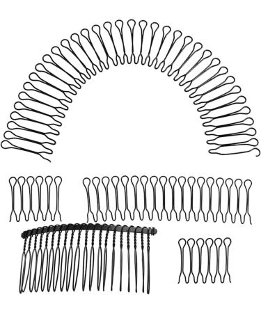 Hair Comb Clips - Metal Hair Combs Wire Comb Clips | Concealed U Pin Hair Side Combs Hair Updo Styling Accessory Decorative Bangs Holder Hair Grooming Tool for Women & Girls Hairstyle C. Silver - Buy Online on GoSupps.com