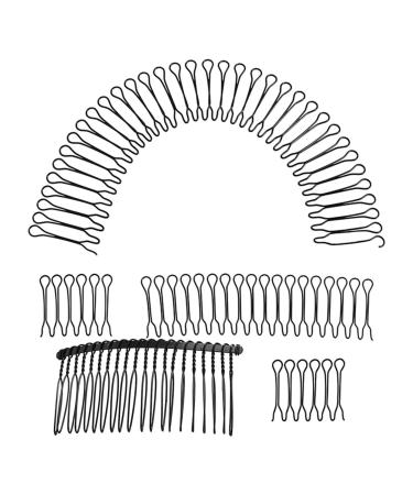 GEDOX Wire Hair Finishing Combs Simple Fastt Hair Spiral Metal Wire Hair Combs Invisible Hair Fixer Stretchable Hair Updo Styling Tool Decorative Mini Bangs Holder For Women & Girls