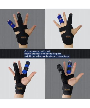 Abaadlw Trigger Finger Splint Set - 3 Pcs Adjustable Finger Splints for Broken Fingers - One Size Fits All - Buy Online on GoSupps.com