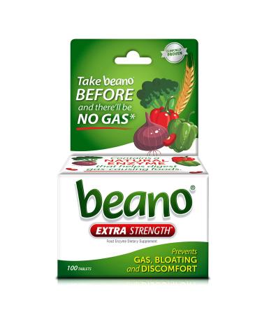 Beano Ultra 800, Gas Prevention and Digestive Enzyme Supplement, 100 Count Beano Tablets 100 Count (Pack of 1)