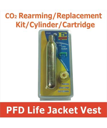 Premium 33g CO2 Rearming Kit Cylinder for Inflatable Life Jacket - Replacement Refill - Buy Online on GoSupps.com
