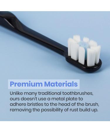 Lindo Polishing Toothbrush for Sensitive Gums - Pack of 4 | 12000+ Ultra Fine Bristles for Gentle Deep Clean - Buy Online on GoSupps.com