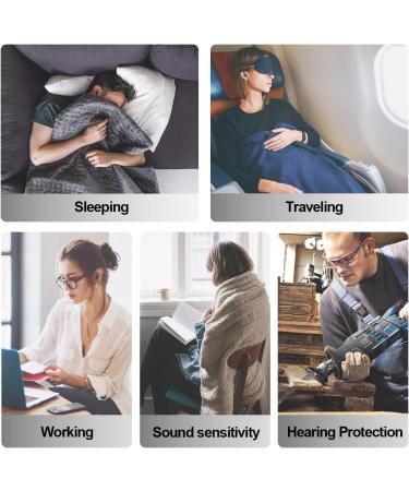 Ear Plugs for Sleeping Noise Cancelling Perfect -30dB Reusable Silicone Earplugs for Noise Reduction Hearing Protection Ear Plugs for Focus Study Work Sleep 4 Size Eartips in XS/S/M/L-Black Medium - Buy Online on GoSupps.com