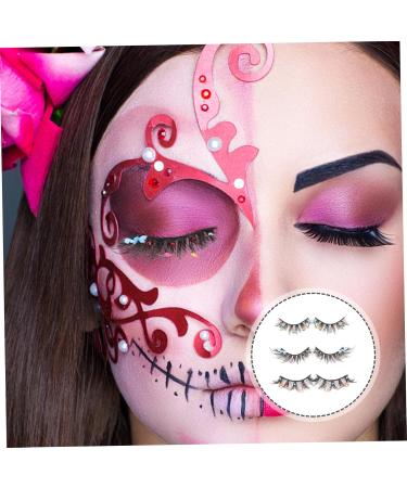 Didiseaon Short False Eyelashes 3 Pairs Halloween Decor False Lashes Fake Eyelashes Makeup Supplies Wispy Eyelashes Makeup Tools for Women Fake Lashes Natural Slim Chemical Fiber Set - Buy Online on GoSupps.com