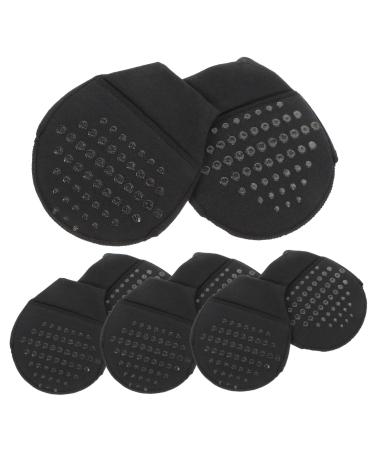 FRCOLOR 4 Pairs Forefoot Pad Toe Socks for Heels Womens Toe Cover Half Toe Socks Invisible Half Socks Breathable Half Socks Comfortable Liner Socks High Heel Non-slip Cotton Women's