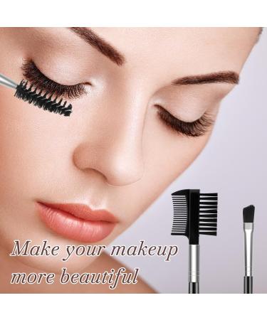2 in 1 Dual Eyebrow Brush 2 Pack Professional Eyelash Brush Eye Lash Comb Double-Ended Angled Eye Brow Brush Eyelash Brush Eyelash Comb Spoolie Brush Set Eye Makeup Tool Kit for Women - Buy Online on GoSupps.com