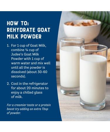 Judee's Goat Milk Powder 1.5 lb - Versatile for Smoothies, Baking, Travel - Non-GMO, Gluten-Free, Nut-Free - 1.5 Pound Pack - Buy Online on GoSupps.com