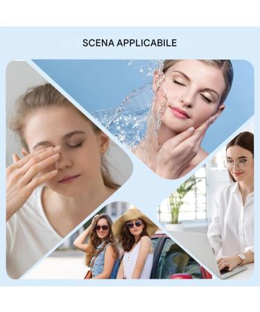 Vaporisateur Visage | Ionisateur Vapeur Nano - Vaporisateur Portable Hydratant pour Maquillage Quotidien et Transport Blanc - Buy Online on GoSupps.com