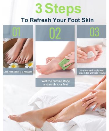Maryton Glass Pumice Stone for Feet - Callus Remover & Foot Scrubber Exfoliator 2 Count - Buy Online on GoSupps.com