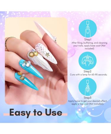 MAKARTT Glitter Pearl Gel Nail Polish Set - 6 Rainbow Colors, Summer Soak Off DIY Manicure Kit - Buy Online on GoSupps.com