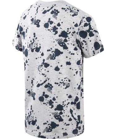 New Balance Boys' Short Sleeve Graphic Logo Tee - Grey Splatter, Size 14-16 - Buy Online on GoSupps.com