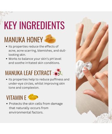 Hyaluronic Acid Night Cream for Face & Neck with Collagen Manuka Honey & Vitamin E | Revitalize Skin | Plant-Based Formula 1.69 Fl Oz - Buy Online on GoSupps.com