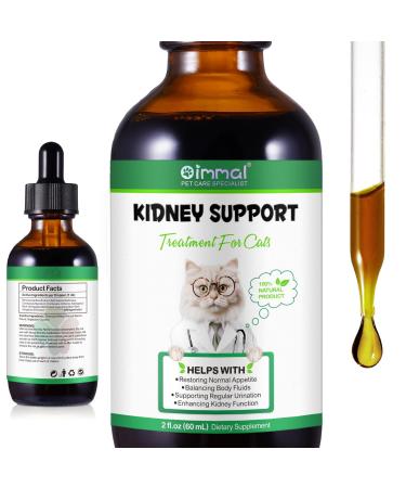 Kidney Support Drops for Dogs and Cats 60ml, for Healthy Kidney Function in Cats and Dogs, Natural Herbal Supplements, Increase Immunity (Cats)