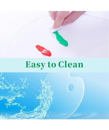 Large Oval Acrylic Paint Palette - 15 x 11 Inches - Easy to Clean - Non-Stick - Buy Online on GoSupps.com