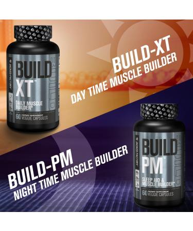 Jacked Factory Build-XT Daily Muscle Builder & Performance Enhancer - Muscle Building Supplement for Muscular Strength & Growth | Trademarked Ingredients Peak02 ElevATP & Astragin - 180 Veggie Pills - Buy Online on GoSupps.com
