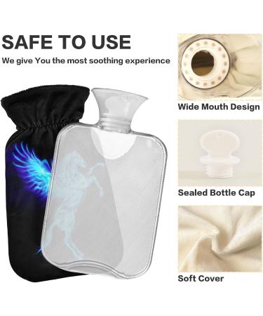 2L Hot Water Bottle with Lid | Flying Pegasus Pain Relief Bag for Warm Hands & Feet - Winter Essential - Buy Online on GoSupps.com