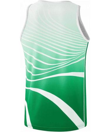 Erima Unisex Kids Athletic Singlet 164 - Emerald/White | Shop Internationally for Quality Sportswear - Buy Online on GoSupps.com
