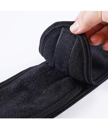 4 PCS Facial Spa Headbands - Terry Cloth Stretch Towel with Magic Tape in White, Black, Pink, Gray - Buy Online on GoSupps.com