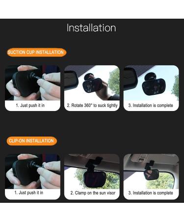 Adjustable Back Seat Baby Mirror - Safe Rear View Mirror for Children with Suction Cups | Universal Baby Car Safety Accessory - Buy Online on GoSupps.com