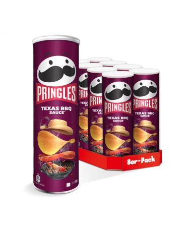 Pringles Pringles Texas BBQ Sauce (8 x 165g) - The irresistible classic of snacks in a handy box