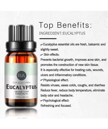 Eucalyptus Essential Oil 100% Pure Natural Aromatherapy Eucalyptus Oil for Diffuser (10ML) - Buy Online on GoSupps.com